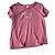 Top de algodón rojo oscuro Des Petits Hauts Burdeos