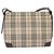 Burberry Nova Check Schultertasche aus Canvas Beige Silber Authentisch BD069 - Ansicht 2