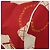 Borsa a spalla con catena CHANEL in tela rossa oro CC Auth 114940 Rosso D'oro - vista 15
