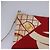 Borsa a spalla con catena CHANEL in tela rossa oro CC Auth 114940 Rosso D'oro - vista 25