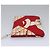 Borsa a spalla con catena CHANEL in tela rossa oro CC Auth 114940 Rosso D'oro - vista 27