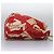 Borsa a spalla con catena CHANEL in tela rossa oro CC Auth 114940 Rosso D'oro - vista 4