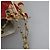 Borsa a spalla con catena CHANEL in tela rossa oro CC Auth 114940 Rosso D'oro - vista 8