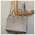 PRADA Borsa a mano in pelle 2 vie Beige Argento Auth am7940 - vista 26