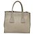 PRADA Borsa a mano in pelle 2 vie Beige Argento Auth am7940 - vista 3