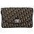 Borsa a spalla in tela Trotter Christian Dior blu navy Auth KD091 - vista 13