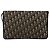 Borsa a spalla in tela Trotter Christian Dior blu navy Auth KD091 - vista 2