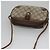 GUCCI GG Supreme Web Sherry Line Borsa a Spalla PVC Beige Rosso Auth 99180 - vista 6