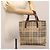 Borsa a mano in PVC beige marrone a quadri Nova di BURBERRY oro Auth BD438 D'oro - vista 21