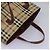 Borsa a mano in PVC beige marrone a quadri Nova di BURBERRY oro Auth BD438 D'oro - vista 6