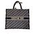 Christian Dior Book Tote Tela Blu Navy