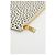 Clutch con zip a pois Saint Laurent in pelle bianca Nero - vista 16