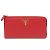 Prada Saffiano langer Geldbeutel Rot