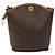 Céline Borsa a spalla in tela Macadam CELINE in pelle PVC marrone oro Auth BD091 D'oro - vista 13