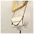 Autre Marque Borsa a spalla Stella MacCartney in suede bianco Auth BA375 - vista 24