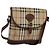 Autre Marque Borsa a spalla Burberrys Nova Check in PVC pelle beige marrone oro Auth BD093 D'oro