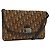 Borsa a spalla in tela Trotter Christian Dior marrone Auth BD219