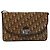 Borsa a spalla in tela Trotter Christian Dior marrone Auth BD219 - vista 13