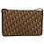 Borsa a spalla in tela Trotter Christian Dior marrone Auth BD219 - vista 2