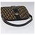Borsa a Spalla in Tela Trotter Christian Dior Blu Oro Auth BD167 D'oro Blu navy - vista 7