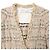 Chaqueta de tweed con bordes deshilachados Iro Shavana en algodón multicolor - vista 5
