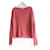 Prada Resort 2016 Mohair-Mix-Pullover mit ausgefranstem Saum Koralle