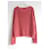 Prada Resort 2016 Mohair-Mix-Pullover mit ausgefranstem Saum Koralle - Ansicht 4