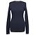Top Victoria Beckham de lana azul marino con espalda abierta - vista 2