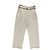 Pantalones Chanel de algodón blanco talla 34