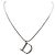 Collana argento con logo D di Christian Dior di John Galliano con strass - vista 2