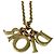 Collana in catena dorata con logo Christian Dior D'oro - vista 5