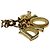 Collana in catena dorata con logo Christian Dior D'oro - vista 7