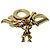 Collana in catena dorata con logo Christian Dior D'oro - vista 9