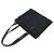 Bolso de hombro de cuero de ternera negro con logo de nylon Prada - vista 4