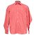 Camicia in cotone rosso con logo ricamato a righe Balenciaga Bordò