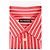 Camicia in cotone rosso con logo ricamato a righe Balenciaga Bordò - vista 10