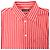 Camicia in cotone rosso con logo ricamato a righe Balenciaga Bordò - vista 5