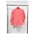 Camicia in cotone rosso con logo ricamato a righe Balenciaga Bordò - vista 7