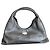 Borsa Mac Douglas in pelle grigio argento metallizzato Metallico