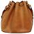 Noe LOUIS VUITTON Borsa a Spalla Petit Noé in Pelle Nomad Beige M85003 LV Auth KD147 - vista 2