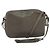 SAINT LAURENT Sac à bandoulière en cuir gris argent Auth ep7783 Marron Argenté