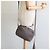 SAINT LAURENT Sac à bandoulière en cuir gris argent Auth ep7783 Marron Argenté - vue 22