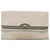 Christian Dior Schultertasche aus Waben-Canvas mit Kette aus PVC-Leder in Weiß Auth EC494 - Ansicht 2