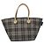 Burberry Nova Check Tote Bag aus Nylon in Beige mit blauer Etikette, silber authentisch bs23441 - Ansicht 2