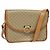 Céline Borsa a spalla in tela Macadam CELINE beige oro Auth JB008 D'oro