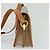 Céline Borsa a spalla in tela Macadam CELINE beige oro Auth JB008 D'oro - vista 5