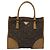 PRADA Borsa a mano in lana marrone Auth hk2259 - vista 2