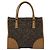 PRADA Borsa a mano in lana marrone Auth hk2259 - vista 3