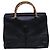 Borsa a mano in pelle Gucci Bamboo nera e oro 002 2855 0322 0 Auth fm4384 Nero D'oro - vista 2