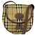 Autre Marque Borsa a spalla Burberrys Nova Check in pelle PVC beige Auth EC421